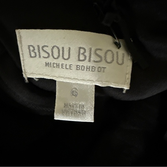 Bisou Bisou Michele Bohbot Sleeveless Belted Black Maxi Dress size 6 NWT - Picture 11 of 12